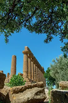 Sicily Prints: The Temple of Juno, also known as the Temple of Hera Lakinia