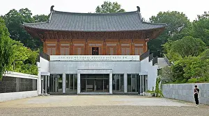 South Korea Prints: Temple in May 18th Memorial Park, Gwangju, Jeollanam-do Province, South Korea, Asia