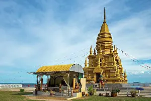 Temples Prints: Temple Wat Phra Chedi Laem So, South Coast, Ko Samui Island, Thailand, Asia