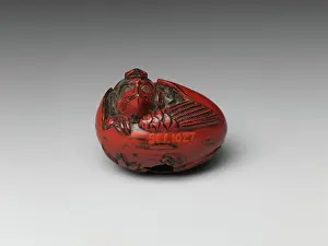Tengu Hatching from an Egg 18th century Japan This type of representation of the birth of the mythical creature known