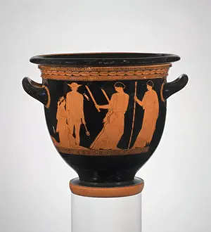Story Prints: Terracotta bell-krater (bowl for mixing wine and water) ca