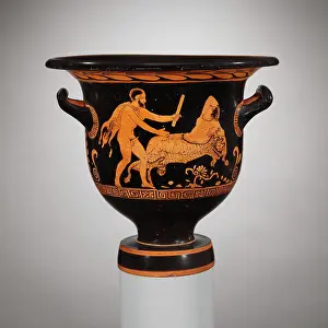 Late Prints: Terracotta bell-krater (mixing bowl) ca