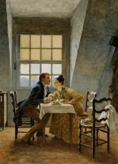 Courting Prints: Tete a Tete. Maurice Leloir (1853-1940)