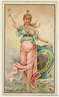 Cards Prints: Texas, from the Industries of States series (N117) issued by Duke Sons & Co