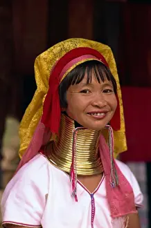 Brass Prints: Thailand, Chiang Rai, Long Neck Hilltribe, Woman