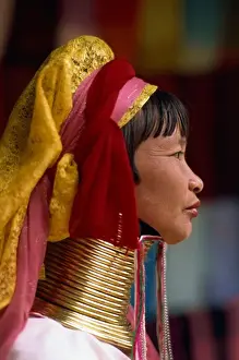 Brass Prints: Thailand, Chiang Rai, Long Neck Hilltribe, Woman