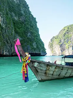 Refreshing Prints: Thailand, Phuket, Phi Phi Islands, Longtail Boats and swimmers