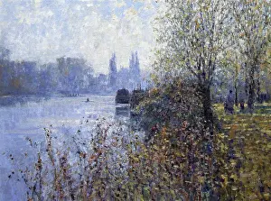 Capital Cities Prints: The Thames at Twickenham I, Surrey, Charles Neal, (b.1951/British), Oil on canvas