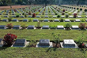 Soldiers Prints: Thanbyuzayat war cemetery, Thanbyuzayat, Mon state, Myanmar, Asia
