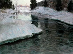Scenics Prints: Thawing Ice: The Lysaker River