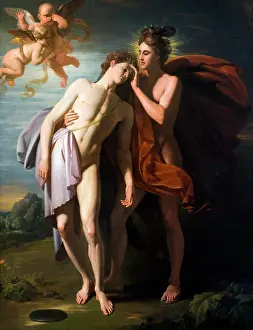 Cherub Prints: 'The Death of Hyacinthus 1771 Oil on canvas by Benjamin West