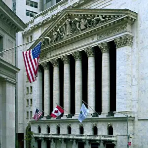 Stock Market Prints: The Front of the New York Stock Exchange