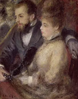 Theater Prints: In the Theatre (Dans la Loge) 1873 Pierre-Auguste Renoir (1841-1919/French) Collection Durand-Ruel