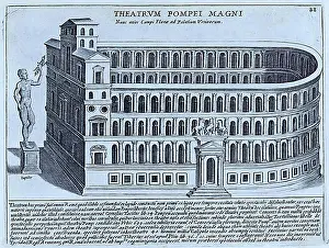 Story Prints: The Theatre of Pompey was the first permanent stone theatre in Rome
