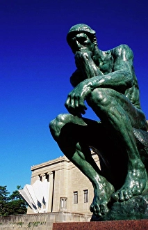 Full Length Prints: Thinker by Rodin Nelson-Atkins Museum of Art Kansas City, Missouri, USA