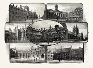 Colleges Prints: THE THIRTEENTH AND FOURTEENTH CENTURY COLLEGES OF OXFORD UNIVERSITY