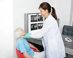 Physician Prints: Throat examination