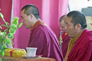 Ceremony Prints: Tibetan Monks at Amitabha Empowerment Buddhist Ceremony, Meditation Mount in Ojai, CA