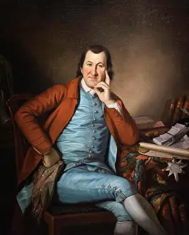 Oil Painting Prints: Timothy Matlock; about 1790 Oil on canvas Charles Willson Peale American; 1741-1827