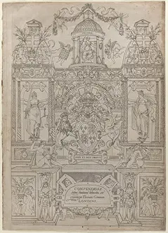 Author Prints: Title Page and Dedication for the 'Compendiosa totius Anatomiae delineatio' 1545 Thomas Geminus Title