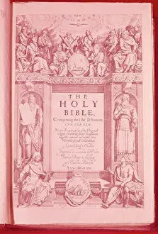 Manuscript Prints: Title Page of King James Bible