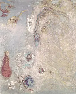 Flower Prints: Title Unknown (Abstract Fantasy) Odilon Redon (1840-1916 French)