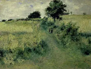 1158 Prints: Title Unknown (Two People in a Field) 1873 Pierre-Auguste Renoir (1841-1919/French) Private Collection