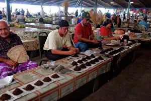Trades Prints: Tobacco stall, Apia Market, Upolu, Samoa