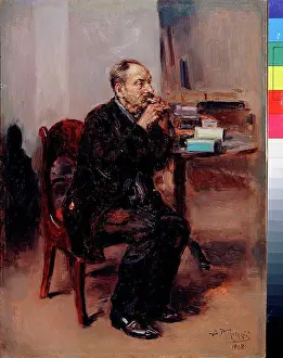 The Wanderers Prints: Tobacco Tasting by Makovsky, Vladimir Yegorovich (1846-1920)/ State Tretyakov Gallery