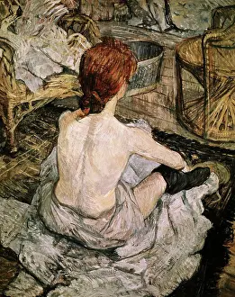 Relaxation Prints: The Toilette 1896 Henri de Toulouse-Lautrec (1864-1901 French) Oil on cardboard Musee du Louvre