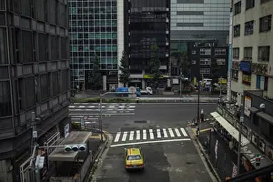 Taxi Prints: Tokyo street, view from above, Japan