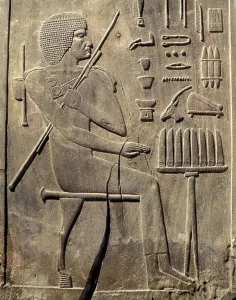 Upright Prints: Tomb of Hesyre. 2649 BC. Chief of the scribes of the Pharaoh Djoser