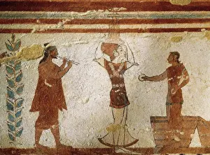 Frescoes Prints: Tomb of the Prestidigitators. ITALY