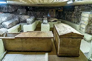Grave Prints: Tombs in the Agios Lazaros Church in Larnaka, Cyprus, Europe