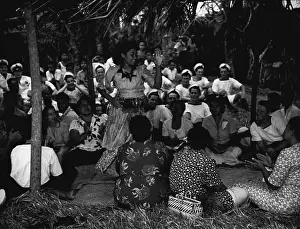 Group Of People Prints: Tonga Celebrates Hundredth Anniversary of Foundation of KingdomA Tonga girl gives an exhibition of native dancing to