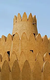 Museums Prints: A tower of the Al Ain Palace Museum or Sheikh Zayed Palace Museum