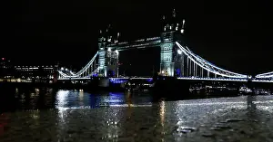 Thames Prints: Tower Bridge is a combined bascule and suspension bridge in London