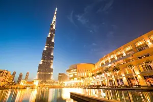 Dubai Prints: Tower in a city, Burj Khalifa, Dubai Mall, Dubai, United Arab Emirates
