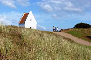 Drift Prints: Tower of Den Tilsandede Kirke (Buried Church) buried by sand drifts