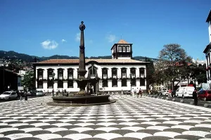 Limestone Prints: Town Hall, Camara Municipal, Municipal Square, Praca Do Municipio, Funchal, Madeira