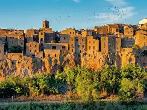 Farm Prints: Town of Pitigliano in Tuscany, Italy