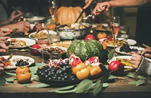 New Year Prints: Traditional Christmas or New Year holiday celebration party