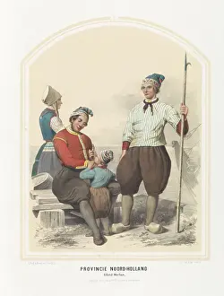 Website Prints: Traditional costume of the island of Marken in Noord-Holland