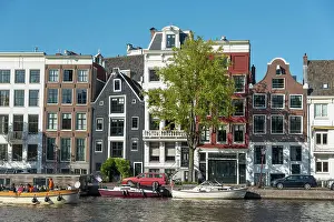 Architektur Prints: Traditional Dutch Baroque and Gothic old architecture in Amsterdam from 17th century