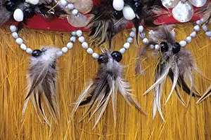 Holidays Prints: Traditional Grass Skirt, Cook Islands Cultural Village, Rarotonga, Cook Islands