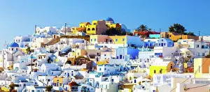 Stereotypically Prints: Traditional houses, Santorini, Greece