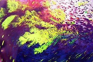 Filling The Picture Prints: Traditional Turkish marbling artwork patterns as colorful abstract background