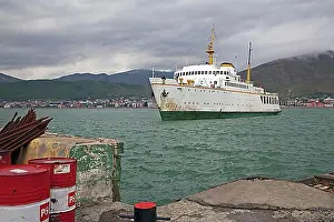 West Asia Prints: Train ferry across Lake Van between the cities Tatvan and Van, Turkey, Asia