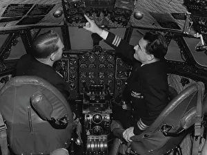 Aviation Prints: They Train To Handle World's Fastest Airliners -- In a few months time BOAC will be inaugurating their Comet jet