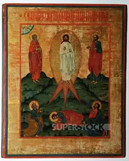 Heaven Prints: Transfiguration, tempera on wood, gilding
